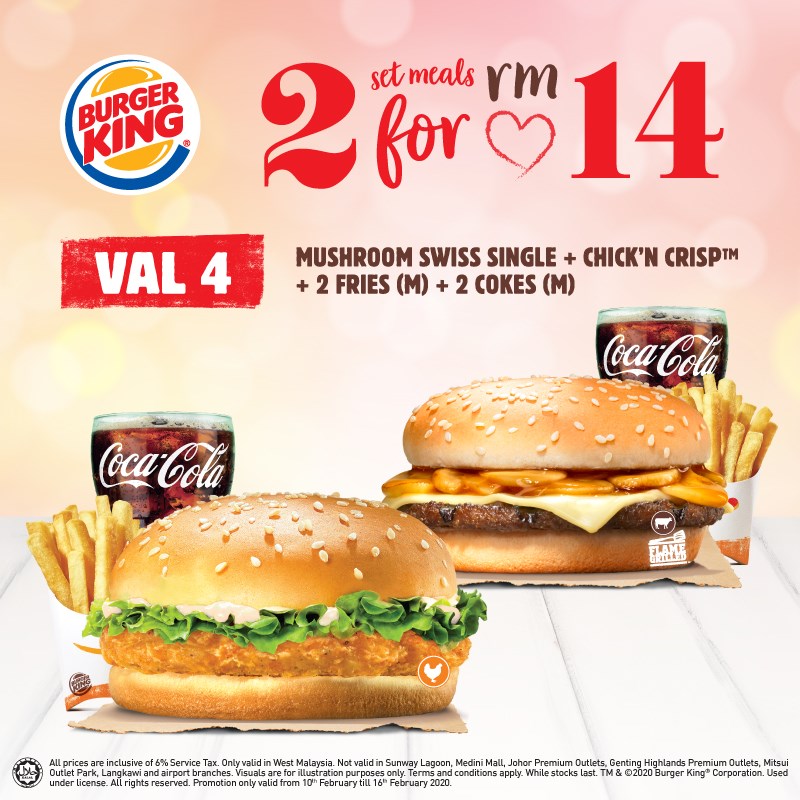 cokes,Popcorn chick’n crisp fries(m) cokes(m)——只需rm14