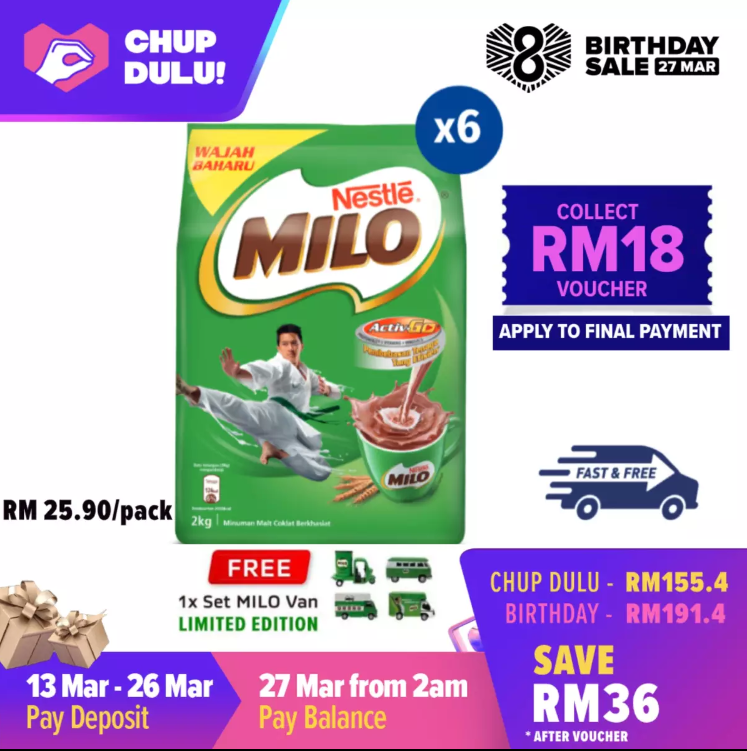 90! 还一次过免费送出1套4x milo van模型!