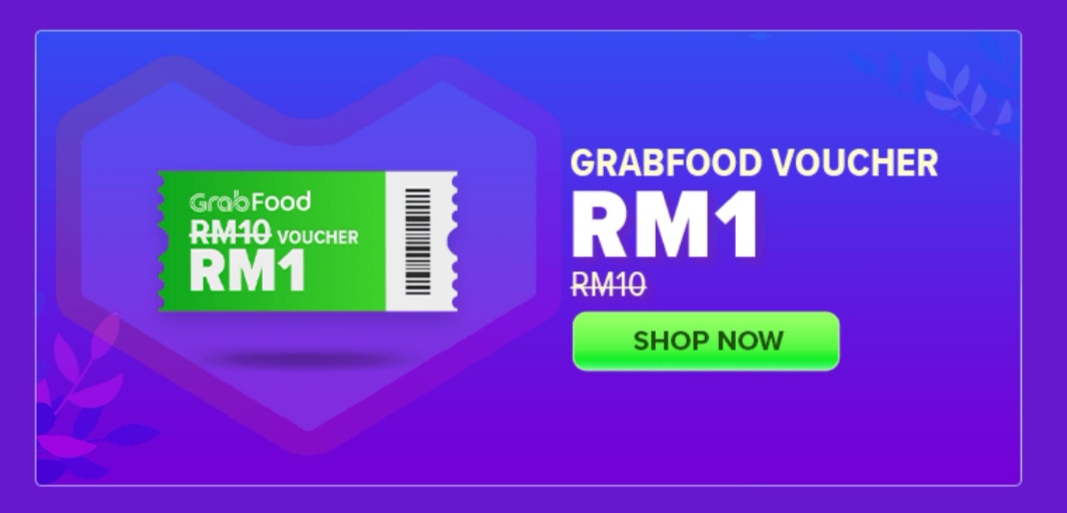 ▼③ grab voucher —— 只需 rm1(原价rm10)